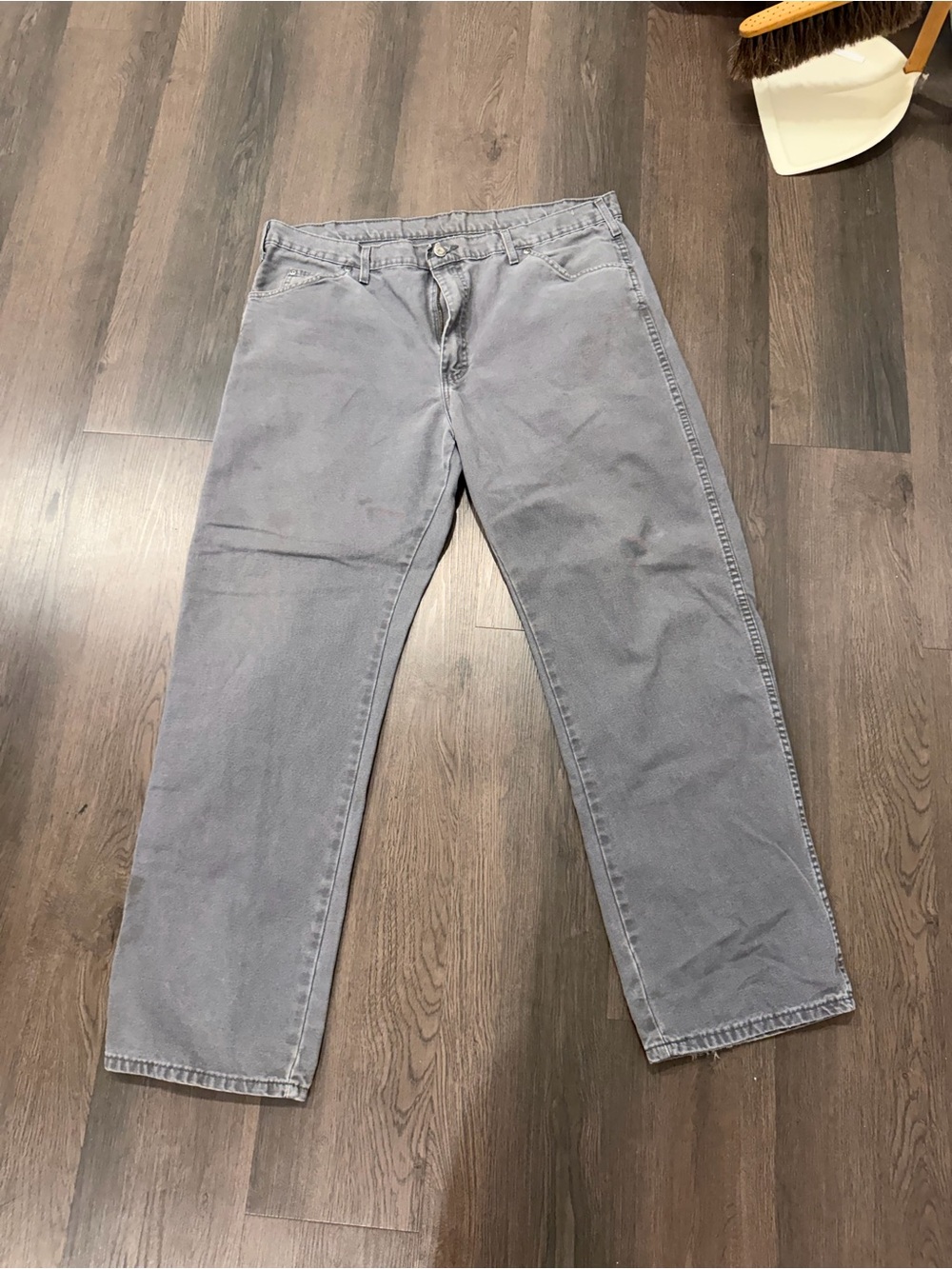 Mens Dickies Men's Casual Straight-Leg Jeans - Light Gray 38x32